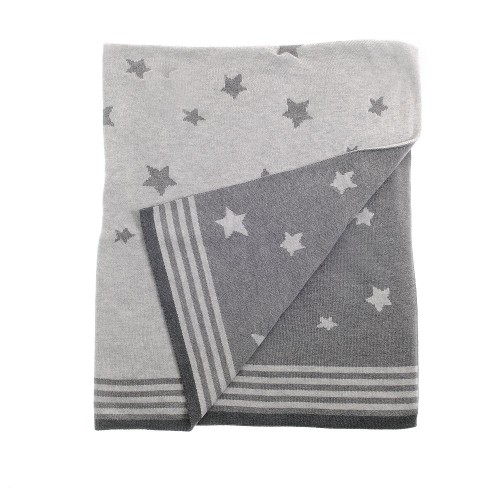 Ziggle Baby Super Soft Grey Stars Blanket