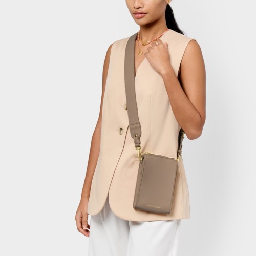 Katie Loxton Effie Slim Crossbody Bag Mocha 2025