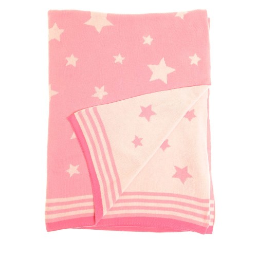 Ziggle Baby Super Soft Pink Stars Blanket