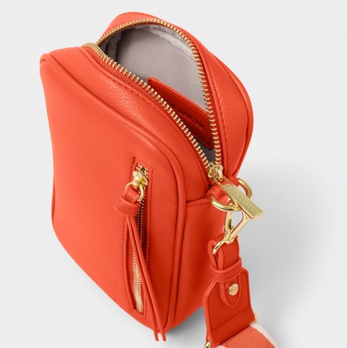 Katie Loxton Hallie Small Crossbody Bag Deep Orange 2025