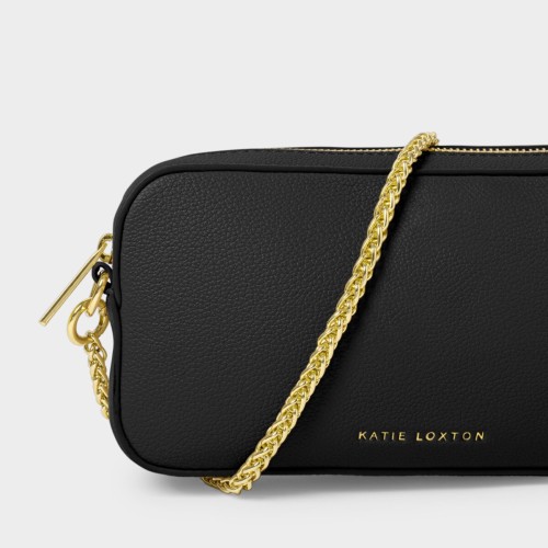 Katie Loxton Remi Slider Chain Crossbody Bag Black 2025