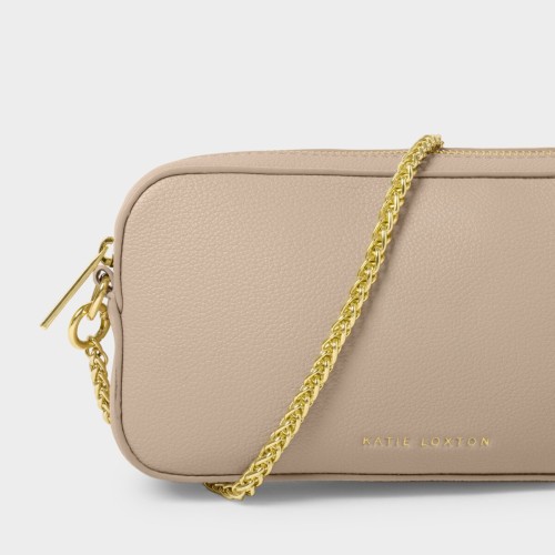 Katie Loxton Remi Slider Chain Crossbody Bag Light Taupe 2025