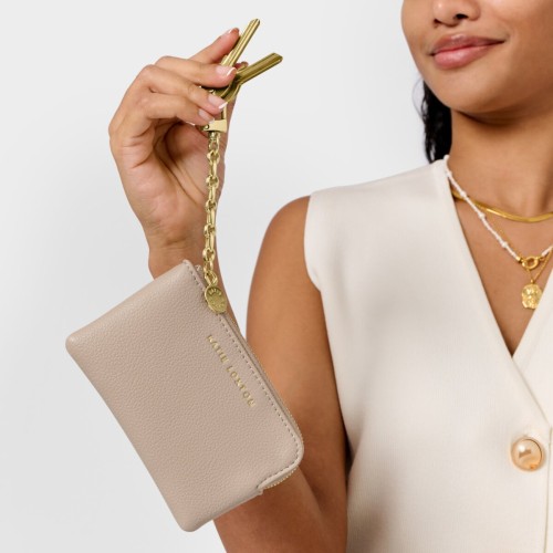 Katie Loxton Tilly Keychain Purse Taupe 2025