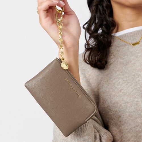 Katie Loxton Tilly Keychain Purse Mocha 2025