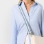 Katie Loxton Canvas Bag Strap Blue Aura Triple Stripe 2025
