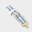 Katie Loxton Canvas Bag Strap Blue Aura Triple Stripe 2025