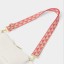 Katie Loxton Canvas Bag Strap Coral Geometric Triangle 2025