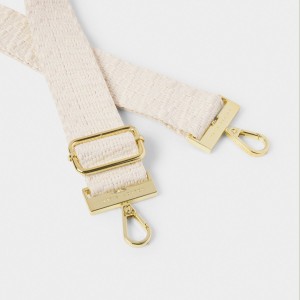 Katie Loxton Canvas Bag Strap Ecru Zig Zag 2025
