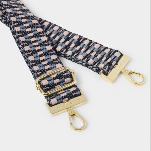 Katie Loxton Canvas Bag Strap Slate Zig Zag 2025