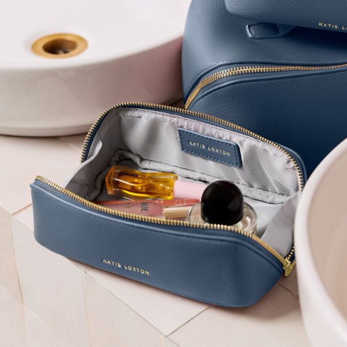 Katie Loxton Small Make Up Bag Navy 2025