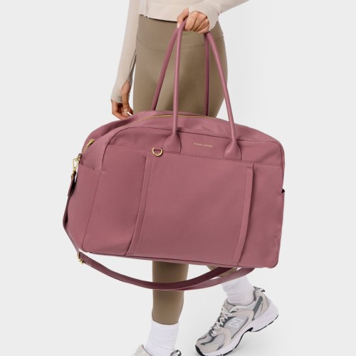 Katie Loxton Nylon-Luxe Everyday Holdall Deep Rose 2025