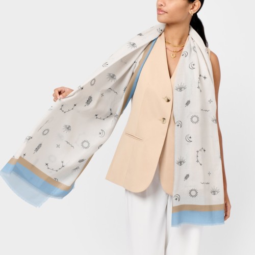 Katie Loxton Printed Scarf Boho Celestial