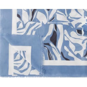 Katie Loxton Printed Foil Scarf Blue Blossom 2025