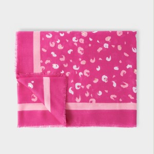 Katie Loxton Printed Foil Scarf Leopard Brush Stroke
