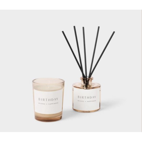 Katie Loxton Mini Votive And Mini Reed Diffuser Gift Set Birthday 2025