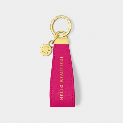 Katie Loxton Sentiment Loop Keyring Hello Beautiful 2025