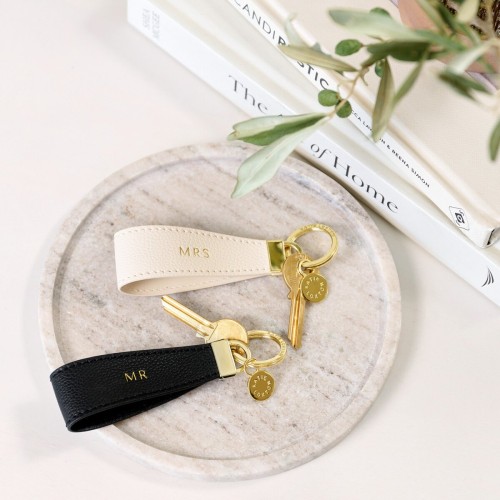 Katie Loxton Mr And Mrs Boxed Keyring Off White 2025