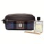 Harris Tweed Gents Wash Bag Blue & Brown Check
