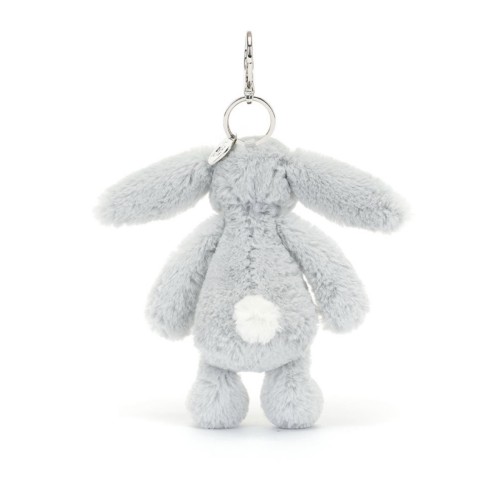 Jellycat Bashful Silver Bunny Bag Charm