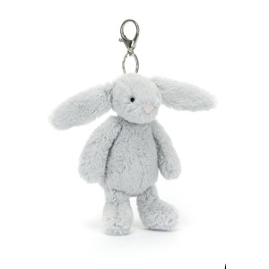 Jellycat Bashful Silver Bunny Bag Charm
