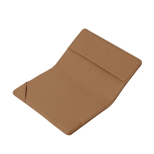 Katie Loxton Capri Canvas Passport Holder Tan and Off White