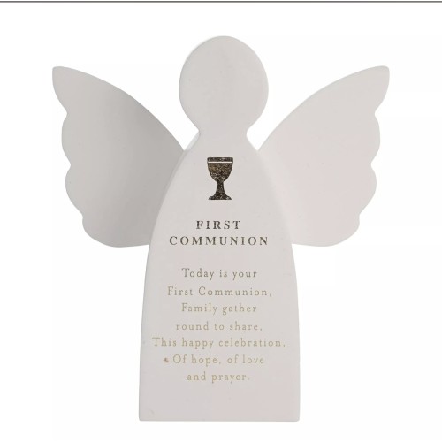 First Communion - Faith & Hope Angel Plaque