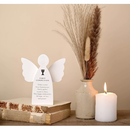 First Communion - Faith & Hope Angel Plaque