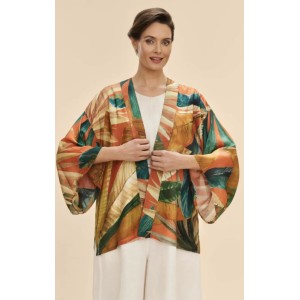 Powder Kimono Jacket - Painted Palms