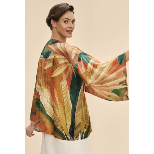 Powder Kimono Jacket - Painted Palms