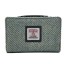 Turquoise Harris Tweed Medium Purse