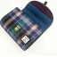 Harris Tweed Mini Day Bag Green and Purple Check