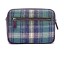 Harris Tweed Camera Bag Green and Purple Check