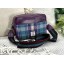 Harris Tweed Camera Bag Green and Purple Check