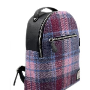 Harris Tweed Backpack Pink Check