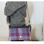 Harris Tweed Large Shoulder Bag Pink Check