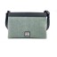 Harris Tweed Large Shoulder Bag Turquoise Herringbone