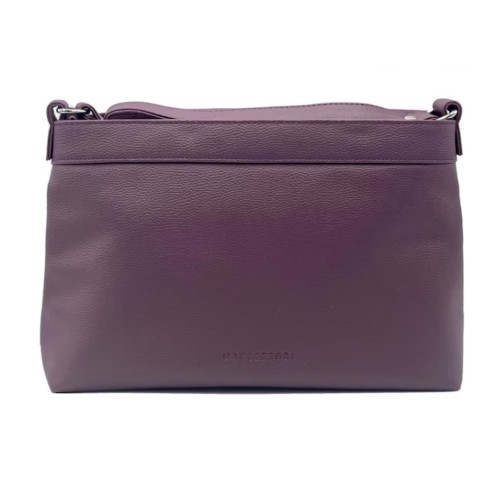 Harris Tweed Large Shoulder Bag Green and Purple Check
