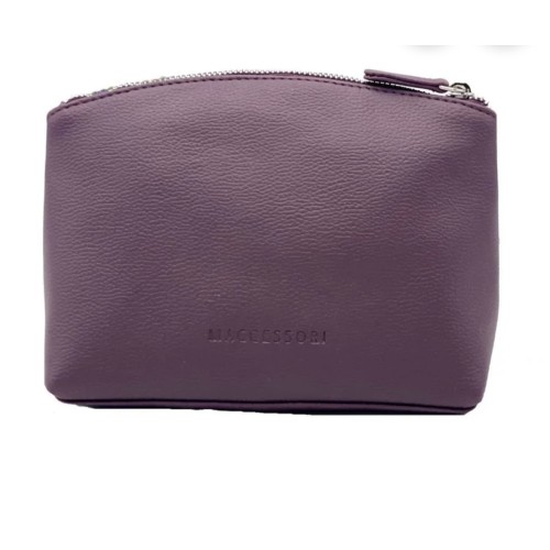 Harris Tweed Cosmetic Bag Green and Purple Check