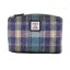 Harris Tweed Cosmetic Bag Green and Purple Check