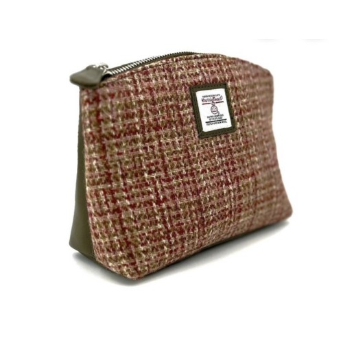 Harris Tweed Cosmetic Bag Maple