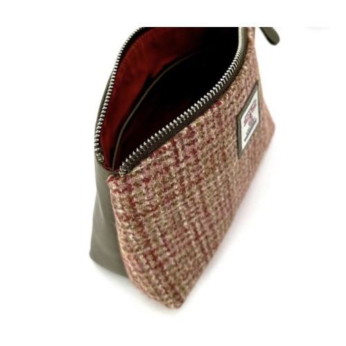 Harris Tweed Cosmetic Bag Maple