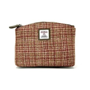 Harris Tweed Cosmetic Bag Maple
