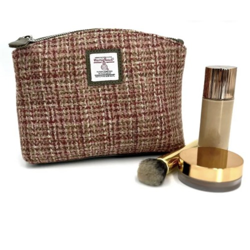 Harris Tweed Cosmetic Bag Maple