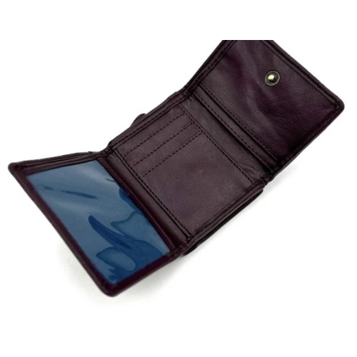 Harris Tweed Trifold Purse Pink Check