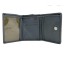 Harris Tweed Trifold Purse Turquoise Herringbone