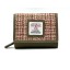 Harris Tweed Trifold Purse Maple