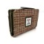 Harris Tweed Zip Purse Maple