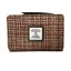 Harris Tweed Zip Purse Maple