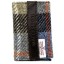 Harris Tweed Pop Up Card Holder Blue Brown Check