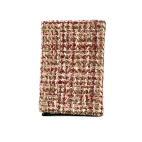 Harris Tweed Pop Up Card Holder Maple